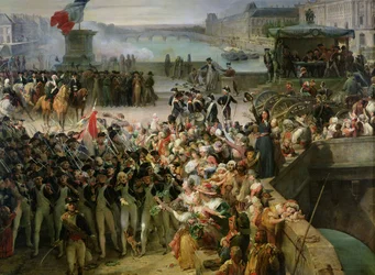 Pařížská národní garda odchází v září 1792, aby se připojila k armádě, asi 1833-36 (detail díla 34104)